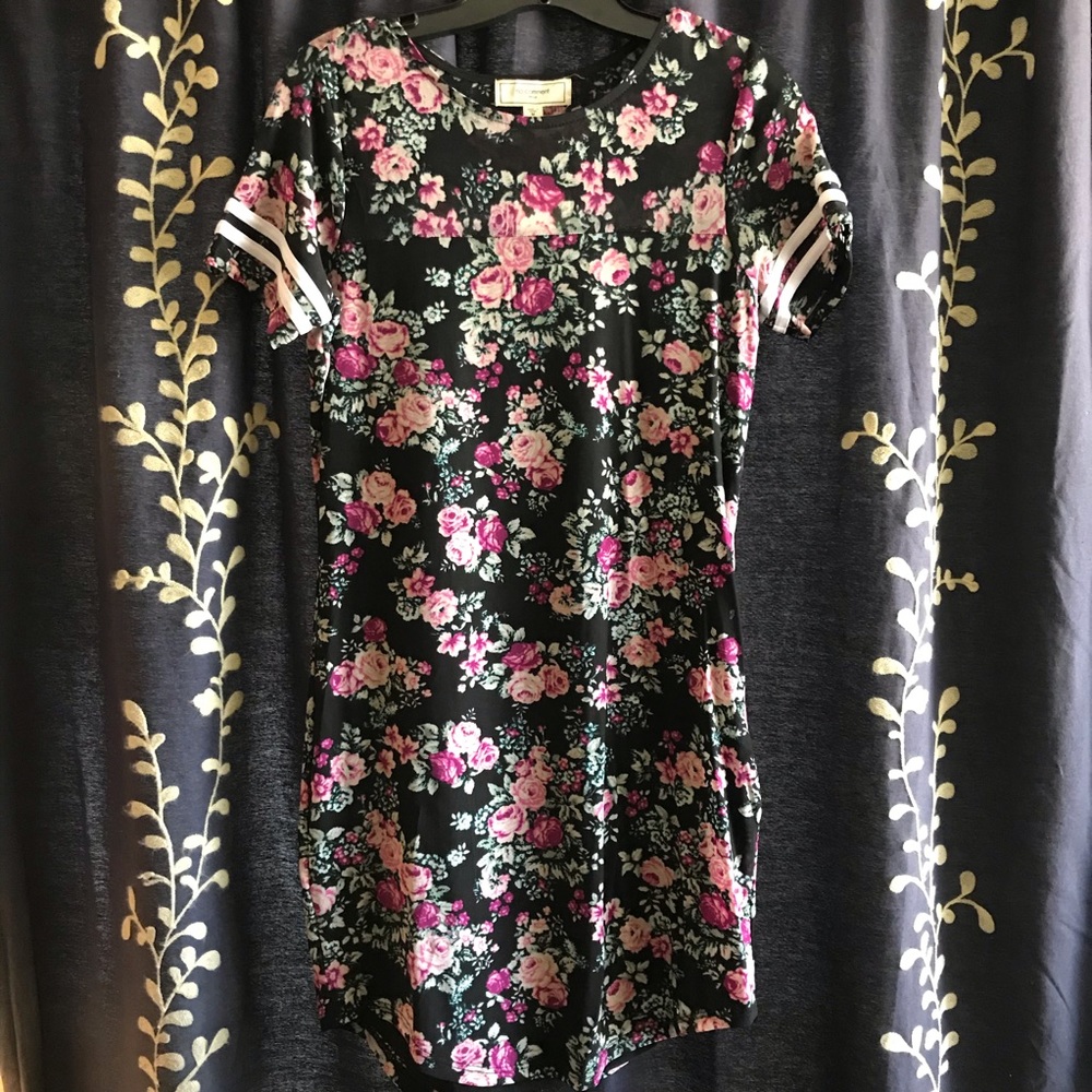 Floral Fitted Mini Dress